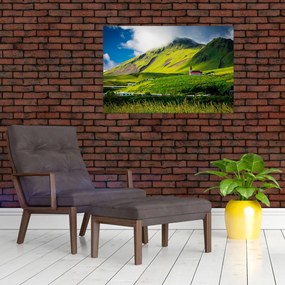 Tablou cu peisaj montan (90x60 cm)