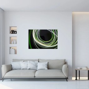 Obraz cu linii verzi (90x60 cm)