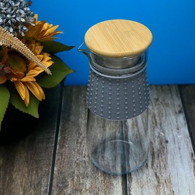 TEMPO-KONDELA GLAZO, carafă apa/ceai, 1200 ml, cu capac şi strecurătoare