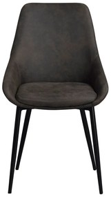 Scaune de dining gri-închis 2 buc. Sierra – Rowico
