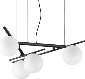 Lustra suspendata moderna ATLAS SP4 NERO