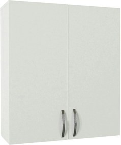 Dulap baie suspendat BENITO, alb, PAL melaminat, cu 2 usi, 70x27x80 cm