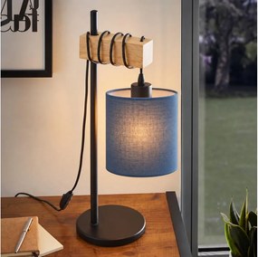 BRILAGI - Lampă de masă NUBILA 1xE27/40W/230V maro/negru/albastru închis