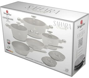 BerlingerHaus Set de vase cu suprafață din titan Sahara Marble, 10 bucăți