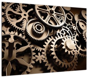 Tablou - Piese de ceas (70x50 cm)