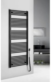 Radiator portprosop electric pentru baie Aqualine DIRECT-E 800W/230V 168 cm negru mat
