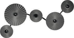 Osram - Aplică de perete PLISSEE 5xE27/15W/230V antracit