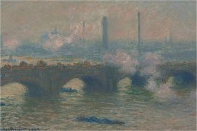 Tablou - Claude Monet, Waterloo Bridge, Gray Day, reproducere (90x60 cm)