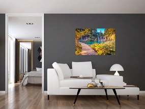 Tablou - Lacurile Plitvice, Croația (90x60 cm)