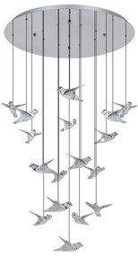 Lustră LED dimabilă pe cablu Eglo 390402 PARATEBUENO 17xLED/3W/230V crom