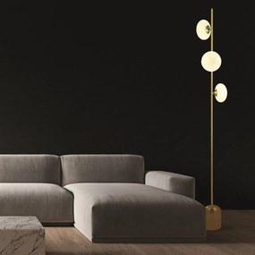 Lampadar, Lampa de podea moderna cu 3 surse de lumina Pebble