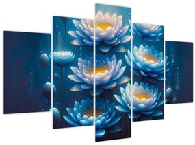 Tablou - Nuferi sub apă (150x105 cm)