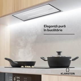 Klarstein High Line Eco 90 hotă de tavan 90 cm 436 m³/h trepte telecomandă lumină ambientală