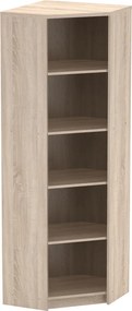 Biblioteca JOHAN 2 NEW 09, stejar sonoma, PAL melaminat, 63x63x186 cm