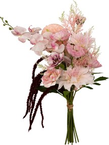 Buchet de flori artificiale WILD ROMANCE, roz, 60 cm