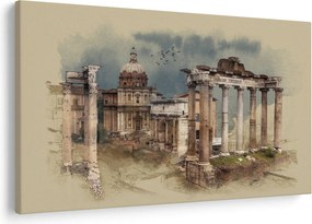 Tablou - Forumul Roman, Roma, Italia (90x60 cm)
