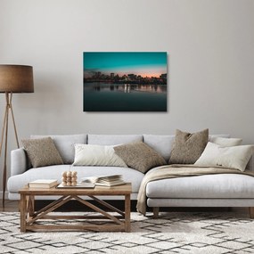 Tablou pe sticlă cu oraș mare (70x50 cm)