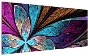 Tablou - Floare, abstracție (120x50 cm)