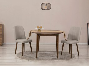 Set mobilier sufragerie Nidupo 5 (nuca + crema) (pentru 2 persoane). 1093764