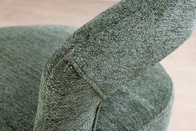 Set 2 scaune, Stofa Structurata, Verde, Metal, Auriu, BOUTIQUE, A-45924 VC