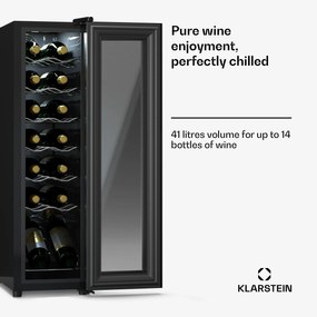 Shiraz 14 Uno, frigider pentru vin, 14 sticle, 5 - 18 °C, control tactil