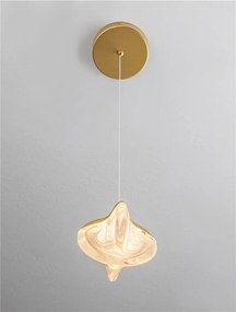 Lustra, Pendul modern LED ALICIA auriu