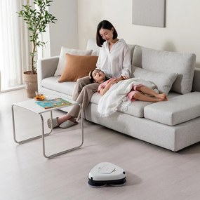 Robot curatare podele Everybot TS300, 27W, 300 ml, Umeda/uscata, Autonomie pana la 200 min, 6 moduri, Senzor anti-cadere/coliziune, Alb