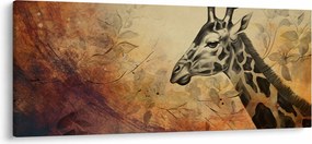 Tablou - Girafă, pictură (120x50 cm)