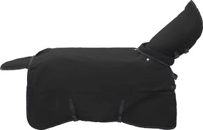 vidaXL Pătură pentru cai Verde închis și negru 125 cm Poliester