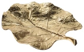 Platou Golden Leaf din metal 24x21 cm - modele diverse