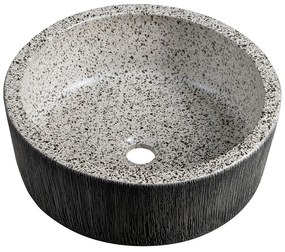 Chiuvetă gri închis rotundă din ceramică ø 41 cm Priori – Sapho