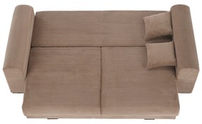 Canapea foarte spatioasa, maro deschis, bej, crem, GILEN BIG SOFA