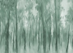 Fototapet, Morning Forest, Green, Rebel Walls