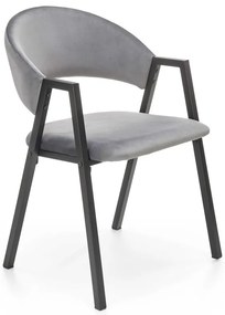 Scaun tapitat k473 – Gri
