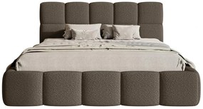 Pat matrimonial 140 cm Cirsten 140B (cu somieră) (Bej). 1099523