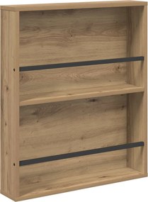 vidaXL Raft pentru reviste cu raft Stejar Artizanal 60 x 12 x 70 cm