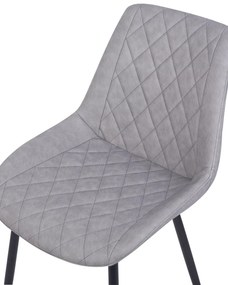 Set 2 buc. scaune pentru sufragerie Masar (gri deschis). 1009942
