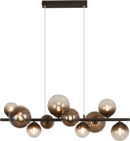Brilagi - Candelabru LED suspendat pe cablu MILLA 10xG9/3W/230V maro/maro fumuriu