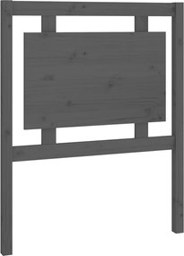 vidaXL Tăblie de pat, gri, 80,5x4x100 cm, lemn masiv de pin