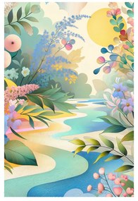 Tablou peisaj floral
