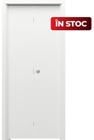 Usa de interior plianta   pliabila BETA ST, 140-160, Alb, Folie Decor, 780 x 2070