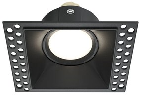 Spot incastrabil design tehnic Dot negru 11,2x11,2cm