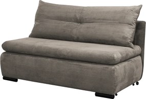 Fotoliu extensibil, gri-bej Taupe, KENY 2R