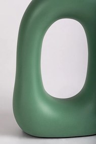 Lampa de masa ceramica si abajur verde Sylira