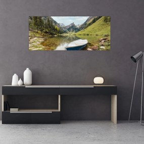 Tablou - Seealpsee, lac din Elveția (120x50 cm)
