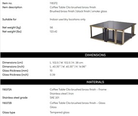 Masuta de cafea eleganta design LUX Clio