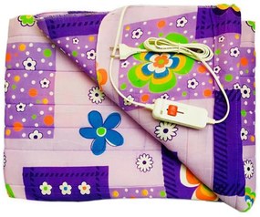 Saltea electrica HouseXL™ Palmiye , 115X150 cm, 80 W, 2 trepte de temperatura, Patura electrica, Mov