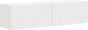 vidaXL Dulap TV de perete 2 pcs Alb 60 x 31 x 29.5 cm Lemn compozit
