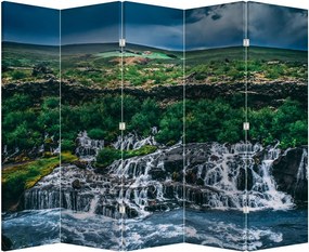 Paravan - Cascade în natură (210x170 cm)