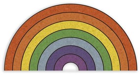Avizier în formă de curcubeu Really Nice Things Rainbow, 70 x 50 cm